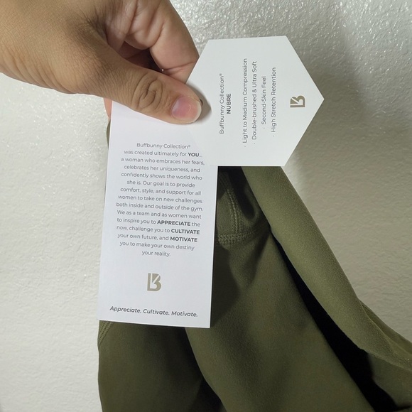 BuffBunny Olive Green Leggings - Picture 8 of 9